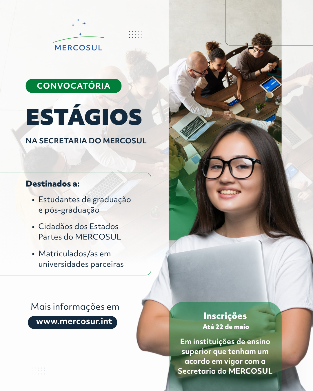 Programa de Estágios da Secretaria do MERCOSUL 2026